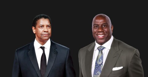 Denzel Washington and Magic Johnson