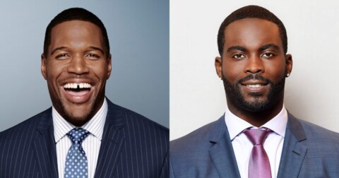 Michael Vick and Michael Strahan