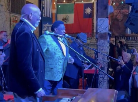 Morgan Freeman and Omar Jimenez