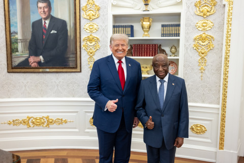 President Trump and Liberian President