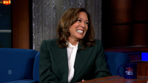 Kamala Harris Stephen Colbert