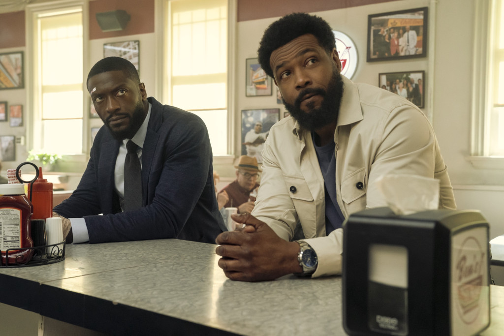 Aldis Hodge (Alex Cross) & Isaiah Mustafa (John Sampson) - Photo Courtesy of Ian Watson, Prime Video
