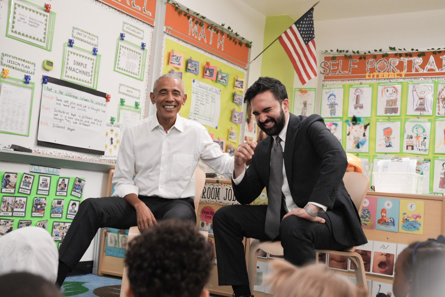First Meeting: Barack Obama and NYC Mayor Zohran Mamdani Read to Preschoolers in the Bronx