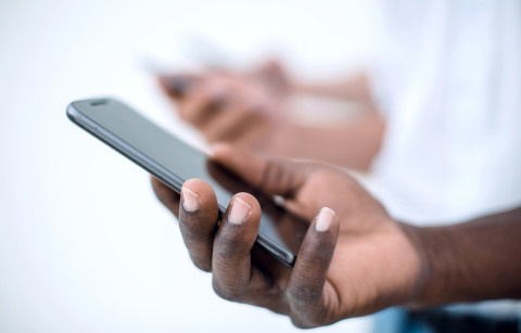Man on phone